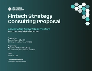 premium  Template: Fintech Consulting Proposal Template