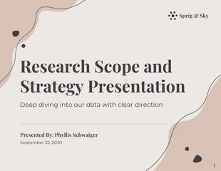 Free  Template: Borwn And Black Modern Simple Playful Strategy Research Presentation