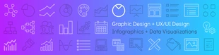 premium  Template: Graphic and UX Designer LinkedIn Cover Banner