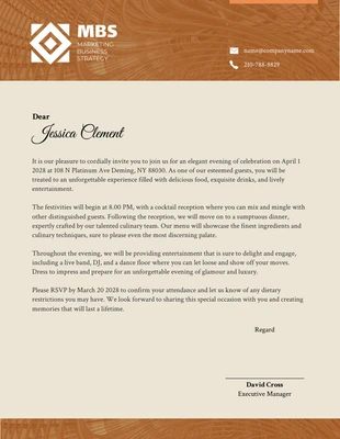 Free  Template: Carta intestata elegante arancione e crema