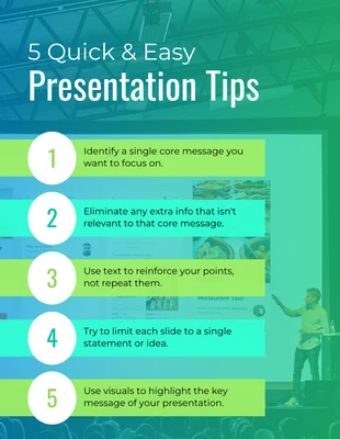 business  Template: Gradient Presentation Tips Pinterest Post