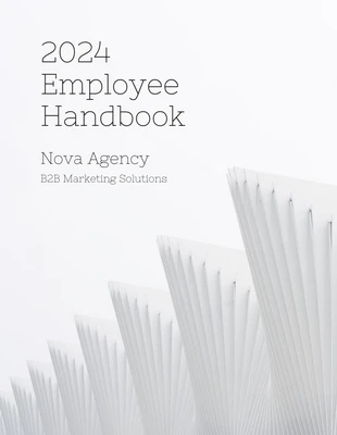 business  Template: Minimalist Employee Handbook