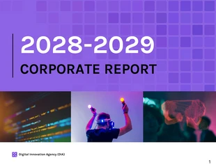 premium  Template: Relatório anual da Corporate Digital Agency