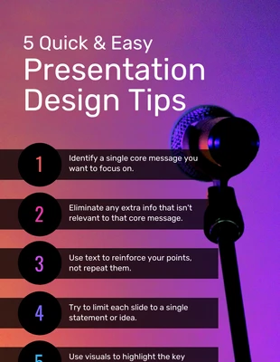 business  Template: Vibrant Presentation Tips Pinterest Post