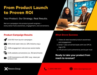 business  Template: Digital Marketing Product Launch Flyer Template