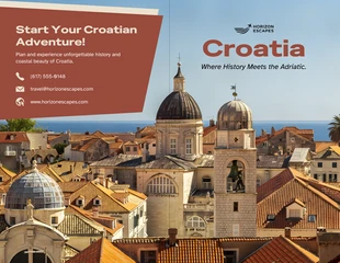 premium  Template: Croatia Travel Brochure