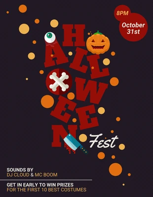 business  Template: Folheto do Festival de Halloween