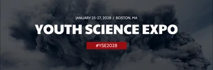 Free  Template: Science Expo Event Twitter Banner
