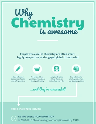 Free  Template: Infografía sobre química