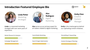 Employee Bio Feature Company Presentation - Página 2