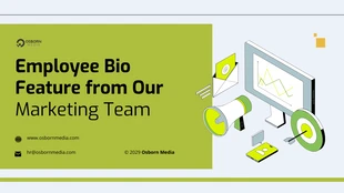 premium  Template: Employee Bio Feature Company Presentation