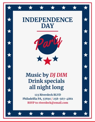 Free  Template: Independence Day Event Free Coupon Voucher