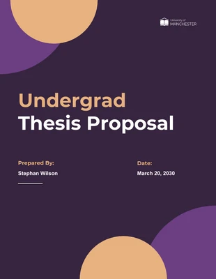 Free  Template: Undergrad Thesis Proposal