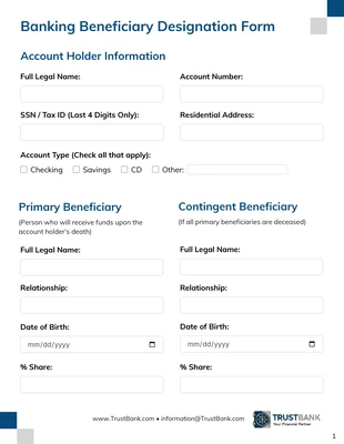 Free interactive Template: نموذج المستفيد