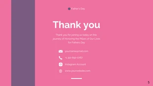 Purple and Pink Fathers Day Presentation - page 5