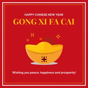 Free  Template: Traditional Chinese New Year Instagram Post