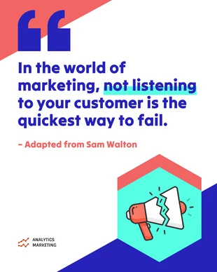 Free  Template: Marketing Mistakes Failure Quote Instagram Template