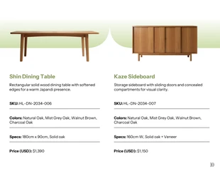 Japandi Furniture Lookbook Catalog Template - Pagina 10