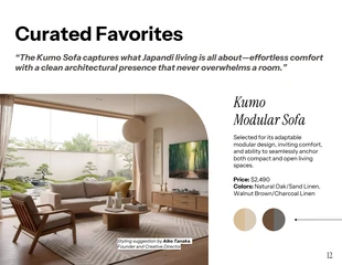 Japandi Furniture Lookbook Catalog Template - Pagina 12
