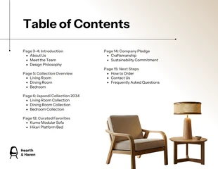 Japandi Furniture Lookbook Catalog Template - Pagina 2