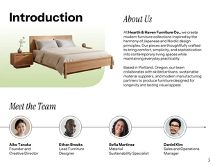 Japandi Furniture Lookbook Catalog Template - Pagina 3