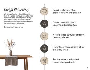 Japandi Furniture Lookbook Catalog Template - Pagina 4