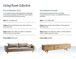 Japandi Furniture Lookbook Catalog Template - Pagina 7