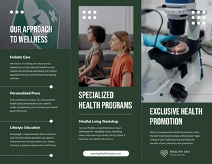 Deep Green Medical Tri-fold Brochure - Página 2