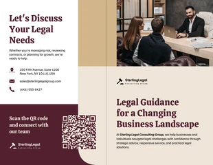 business Template: Marketingbroschüre für Anwaltskanzleien