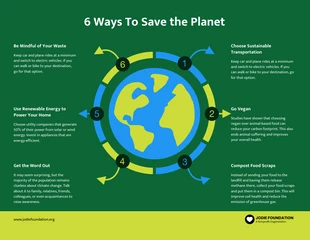 business  Template: Green Climate Change Infographic