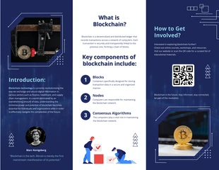 Blockchain Technology Z-Fold Brochure - Página 2