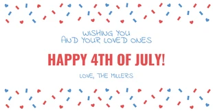 Free  Template: Confetti Independence Day Facebook Post