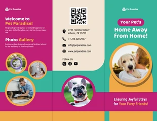 Free  Template: Pet Boarding & Daycare Brochure