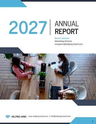 premium  Template: Modelo de relatório anual para organizações sem fins lucrativos