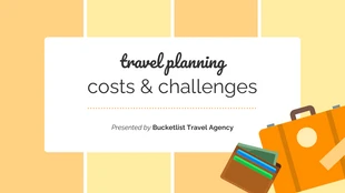 Free  Template: Présentation sur la planification des voyages