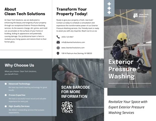business  Template: Exterior Pressure Washing Brochure