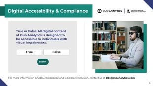 Interactive ADA Compliance Training Quiz Presentation - Página 4