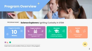 Colorful STEM Education Program Presentation - Página 2