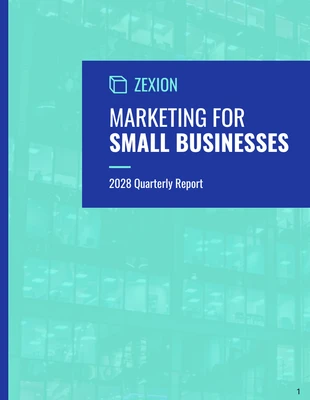 Vibrant Business Marketing Quarterly Report