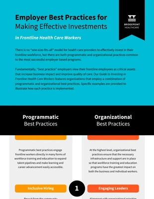 premium  Template: Healthcare Worker Employer Investments Infographic