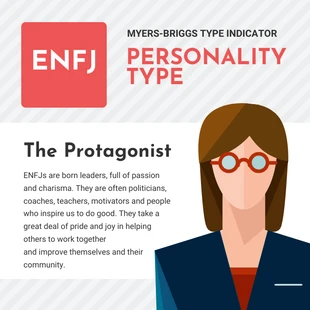 premium  Template: Post su Instagram del tipo di personalità ENFJ