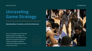 Simple Blue and Orange Basketball Sports Presentation - صفحة 2