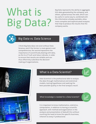 Free  Template: Infografica sui Big Data