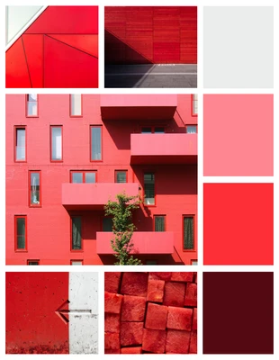 Free  Template: Red Mood Board