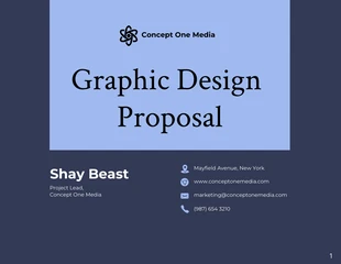 Free  Template: Modelo de proposta de design gráfico