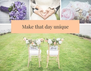 premium  Template: Hochzeitsfoto-Collage