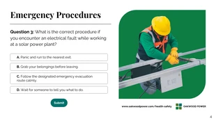 Company Health and Safety Quiz Presentation - Pagina 4