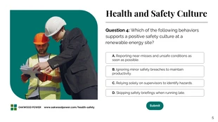 Company Health and Safety Quiz Presentation - صفحة 5