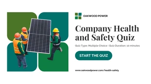 Company Health and Safety Quiz Presentation - Page 1