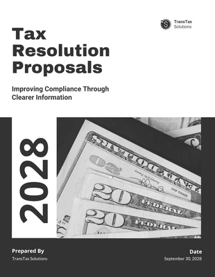 Free  Template: Tax Resolution Proposals